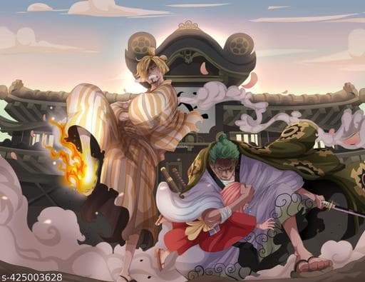One Piece ANIME WALL POSTER | PACK OF 18 wall collage kit |ANIME WALL COLLAGE6 * 4 inches |Monkey D. Luffy, Roronoa Zoro,Franky preview 3